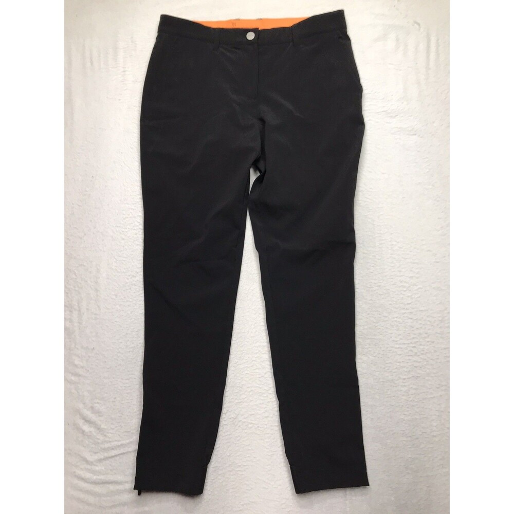 MACADE Golf Pants Men 32x28 (40 tag) Black Performance Stretch Zip Cuff Slim Fit